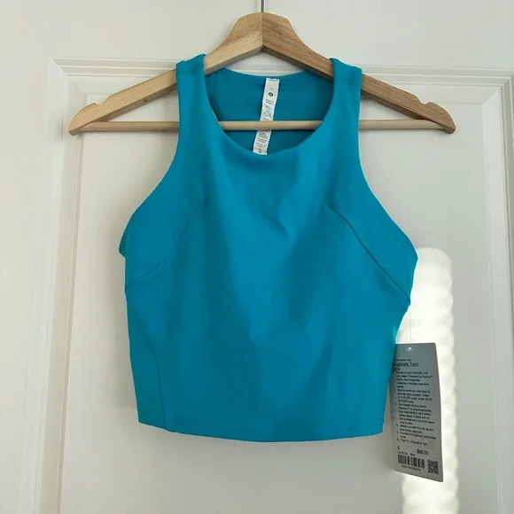 NWT Lululemon Invigorate Training Tank Top Turquoise Tide - Size 6 - Picture 6 of 7